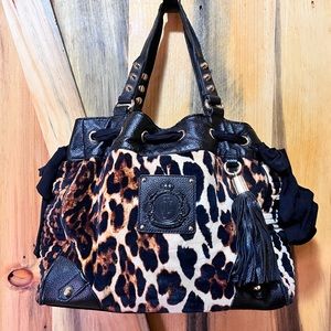 Vintage Juicy Couture Leopard purse and wallet bundle